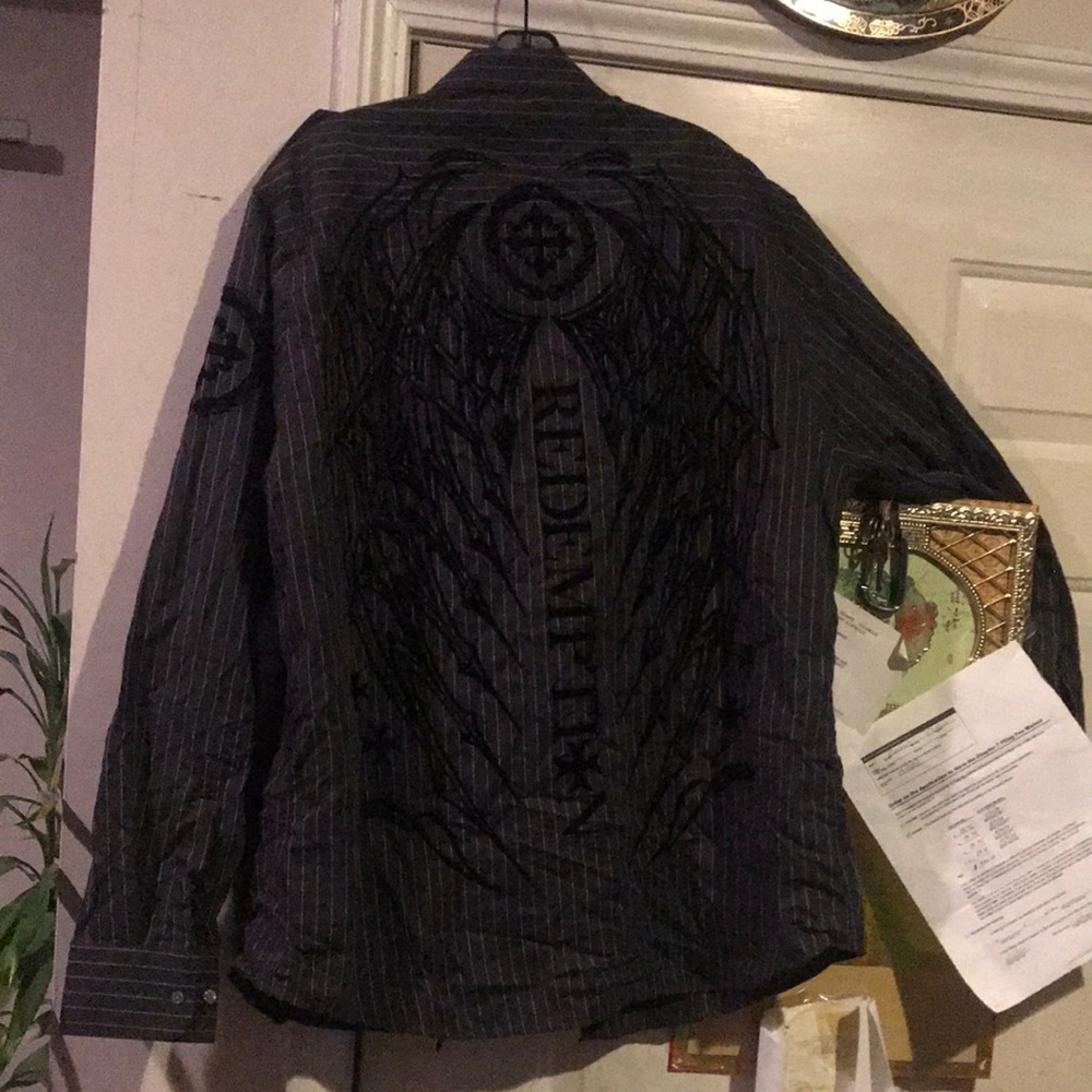 Raw state men xl button down shirt